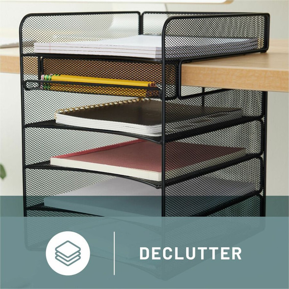 Safco Onyx Desktop Organizer 3240BL