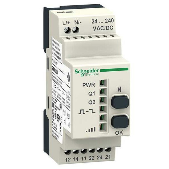 Schneider Electric Programmable Receiver,1 LED,plastic ZBRRD
