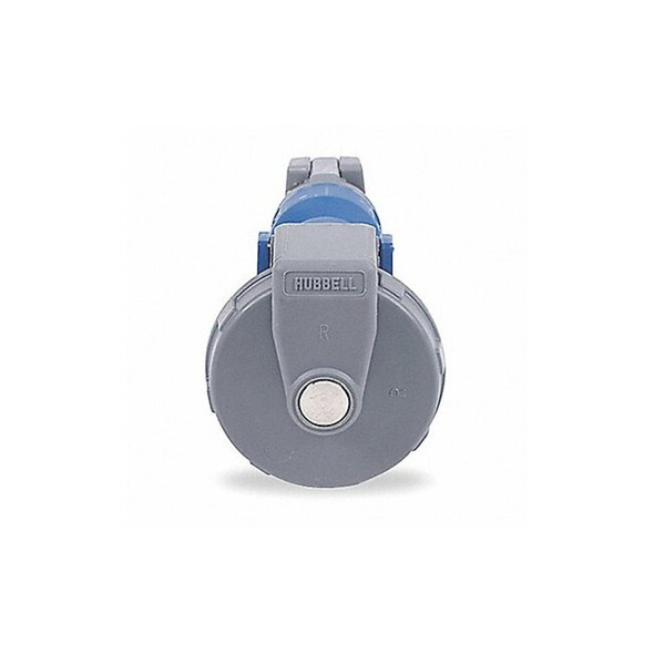 Hubbell Wiring Device-Kellems WT Pn&Slv Connctr,60 A,IEC;Blue,2Pl HBL360C6W