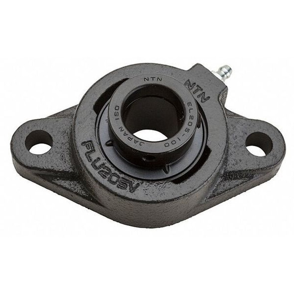 Ntn Flange Bearing,2-Bolt,Ball,1/2" Bore UELFLU-1/2M