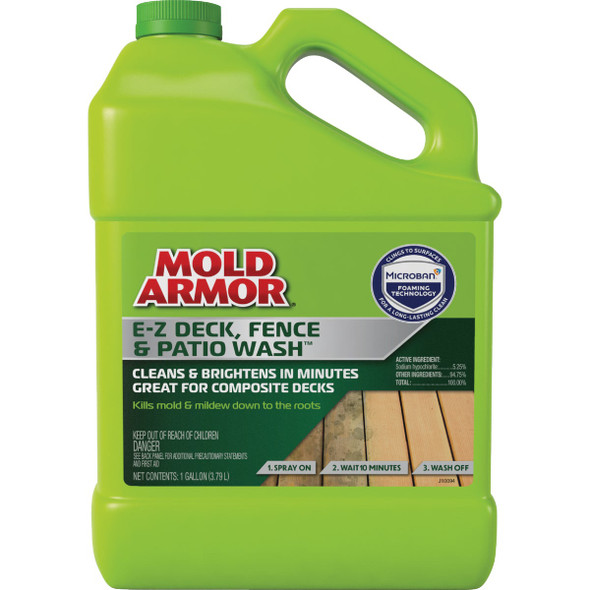 Mold Armor E-Z Deck, Fence & Patio Wash with Microban, 1 Gal. FG505M