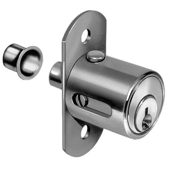 Compx National Sliding Door Lock,Chrome,Key 915 C8142-915-26D