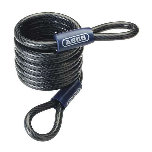 Abus Coiled Security Cable,Black 1850/185 COILED CABLE