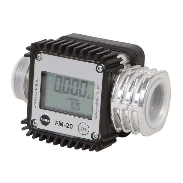 Dayton Flowmeter,Digital,1 In,1.3 to 32 gpm 40M285