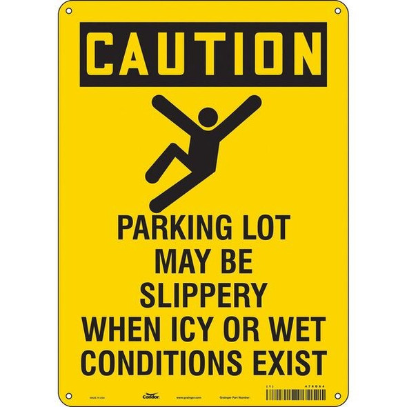 Condor Safety Sign,14 inx10 in,Aluminum 478D64 Condor Safety Sign,14 inx10 in,Aluminum 478D64