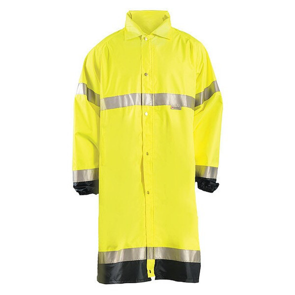 Occunomix Rain Jacket, Polyester, Class 3 R, Yellow, 4XL LUX-TJRE-Y4X