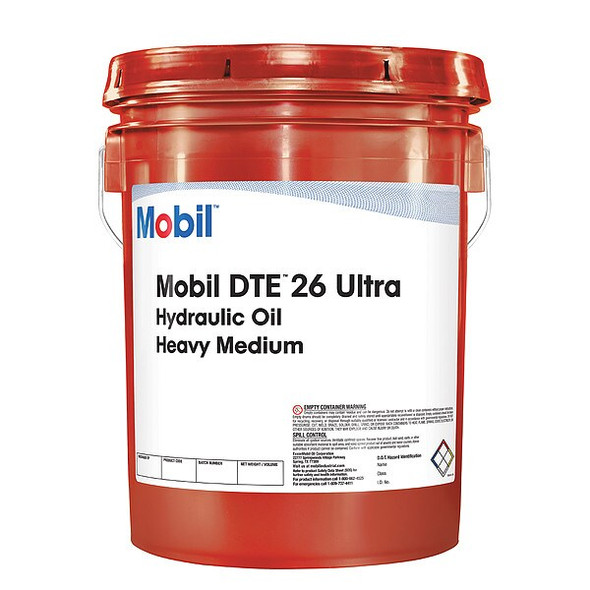 Mobil Hyd Oil,DTE 26,ISO 68,Pail,5 gal. 125342 Mobil Hyd Oil,DTE 26,ISO 68,Pail,5 gal. 125342