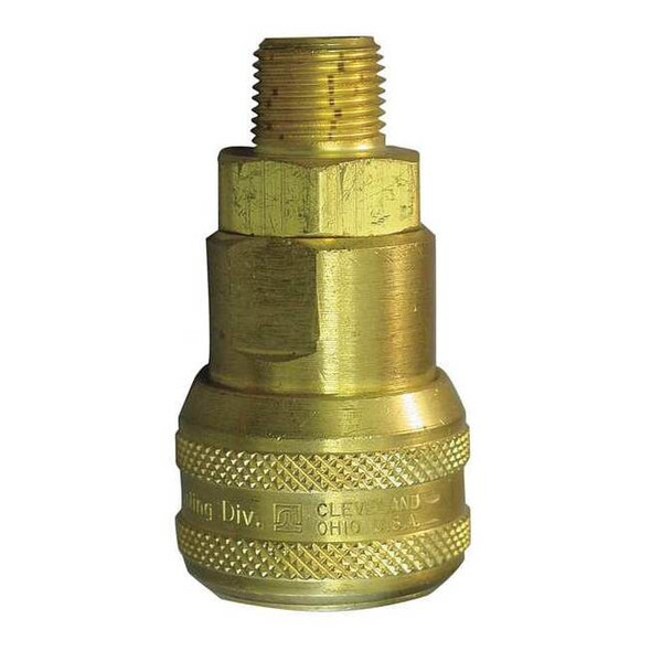 Weatherhead Coupler Body,(M)NPT,1/2,Brass 5300E