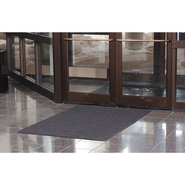 Notrax Entrance Mat, Polypropylene, 3/8 in Thick, Charcoal, 3 ft W x 5 ft L 161S0035CH