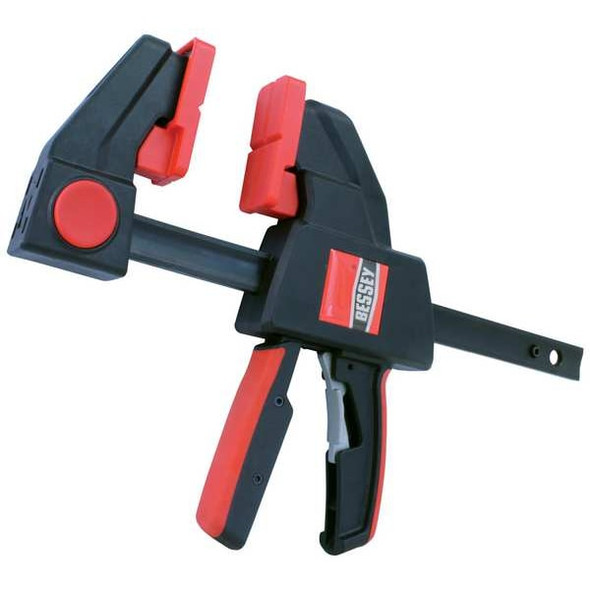 Bessey Trigger Clamp, Plastic Handle and 3 5/8 in Throat Depth EHKXL12