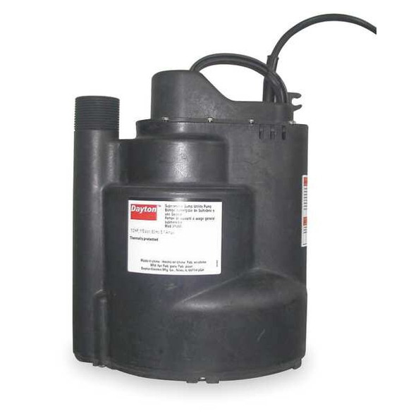 Dayton SubmersibleSumpPump,10ft,11in,115VAC 3YU58