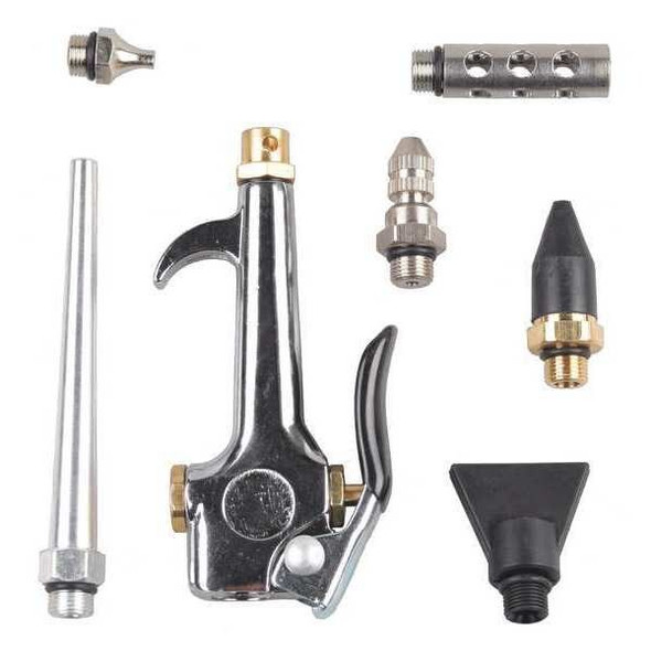 Speedaire Air Gun Kit,Button,Zinc 52CF65