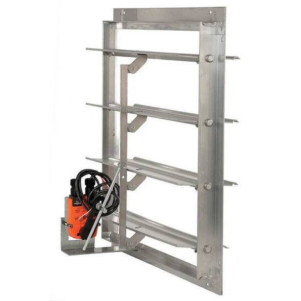 Dayton Mtrzd Damper,For Fan Dia. 24",100-240V 3C315