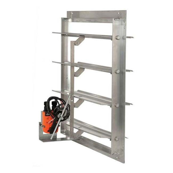 Dayton Mtrzd Damper,For Fan Dia. 24",100-240V 3C315