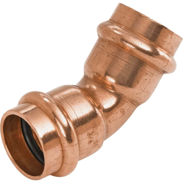 NIBCO 3/4 In. 45 Deg. Press Copper Elbow (1/8 Bend) (10-Pack) 9042900PCCP