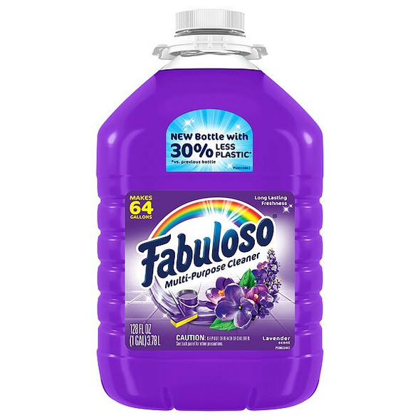 Fabuloso All Purpose Cleaner, Bottle, 1 gal, Lavender, 4 PK 153058