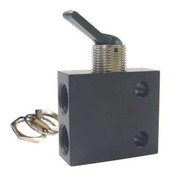 Pneumadyne Manual Air Control Valve,Toggle,Aluminum C040403
