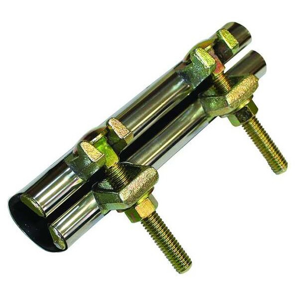 Manufacturer Varies Repair Clamp,Two Bolt,2 In,304 SS 24T959