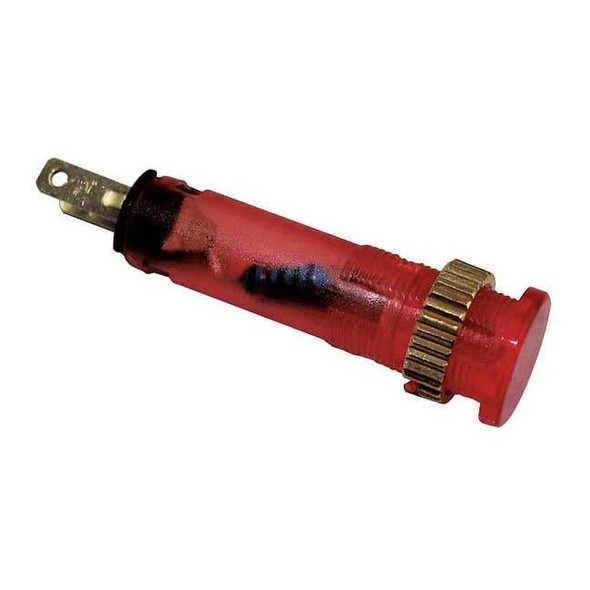 Dayton Flush Indicator Light,8mm,12V,Red 22NY72
