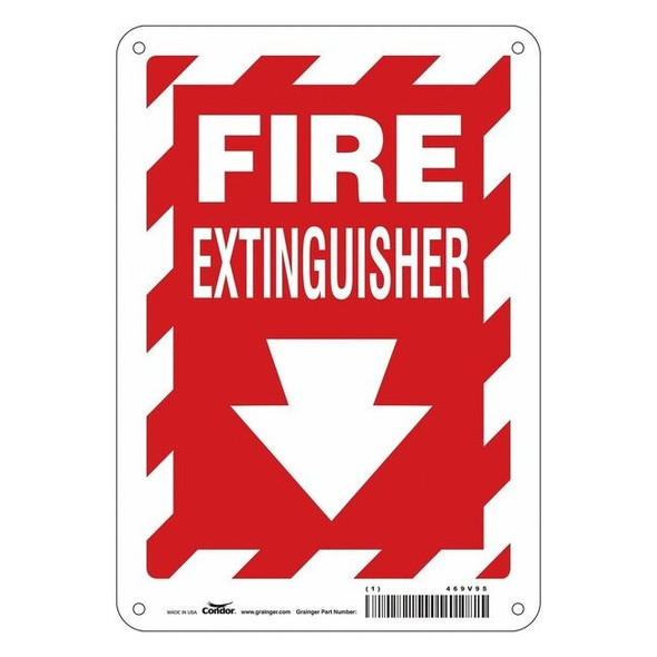 Condor Safety Sign,7" W,10" H,0.032" Thickness 469V95