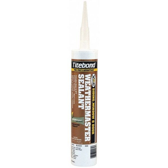 Polymer Sealant, 10 oz, Cartridge, Black, Polymer Base, WeatherMaster