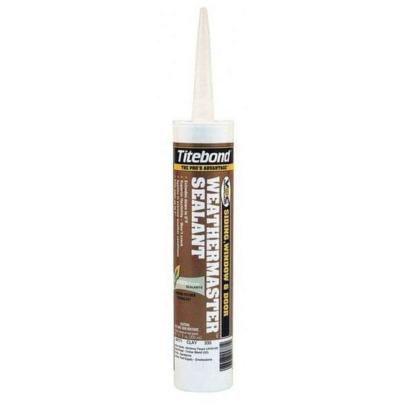 Titebond Polymer Sealant, 10 oz, Cartridge, Black, Polymer Base, WeatherMaster 44031
