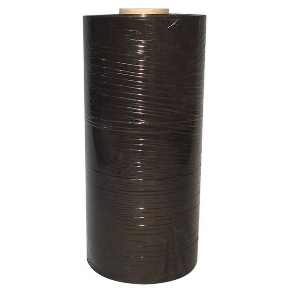 Stretch Wrap, 20" W x 5000 ft. L, 80 ga, Cast Style, Black, Standard Duty