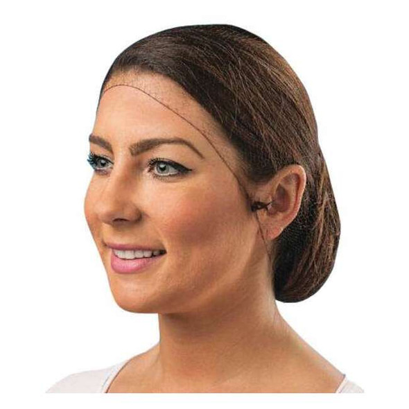Cellucap Hairnet, Nylon, 26 in Dia., Brown, L, 144 PK HN5DBM