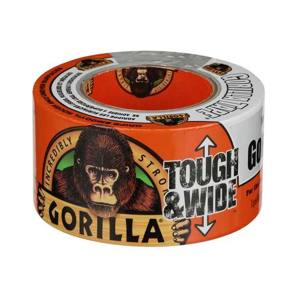 Gorilla Glue Duct Tape, White, 25 yd L, 2-7/8 in W 6025302 Gorilla Glue Duct Tape, White, 25 yd L, 2-7/8 in W 6025302