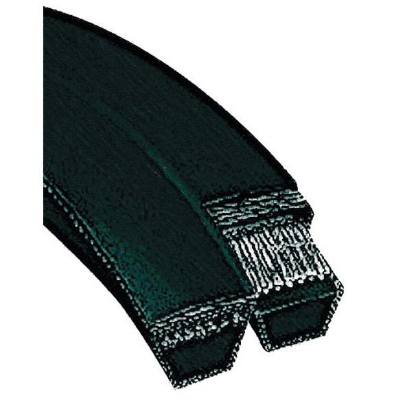 Dayton 2/3V530 Banded V-Belt, 53-5/8" Outside Length, 3/4" Top Width, 3/8" Thickness, 2 Ribs 11X904