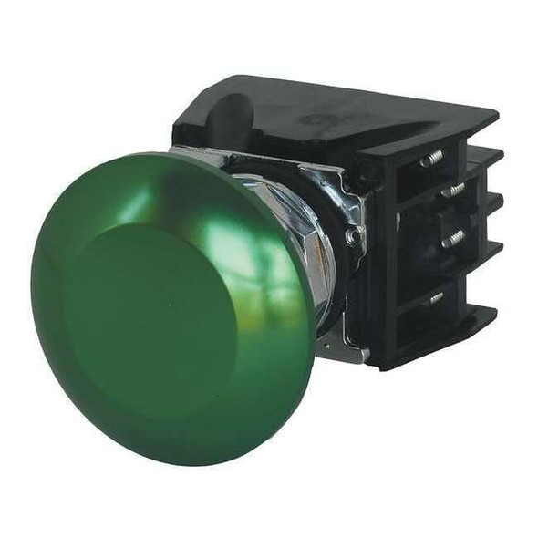 Eaton Hazardous Location Push Button, 30 mm, 1NO/1NC, Green 10250T712G