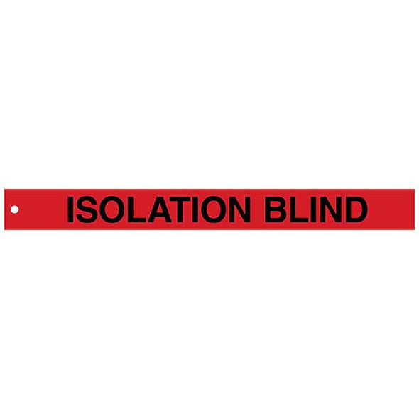 Brady Isolation Blind Tags,2in.Hx20in.W,PK25 132454 Brady Isolation Blind Tags,2in.Hx20in.W,PK25 132454
