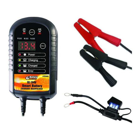 Battery Doctor Batt Charger/Maintainer, Auto, 12/24V, CEC 20068