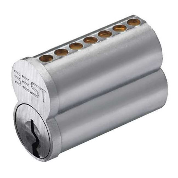 Best Interchangeable Core, Satin Chromium Plated, Keyway Type R 1C7R1626
