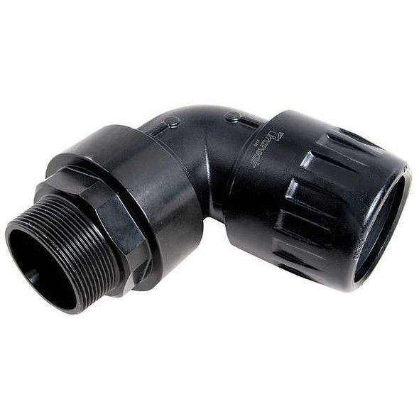 Transair Fitting, 7/8" Tube Size, Polyamide, Black 6609 25 35GR