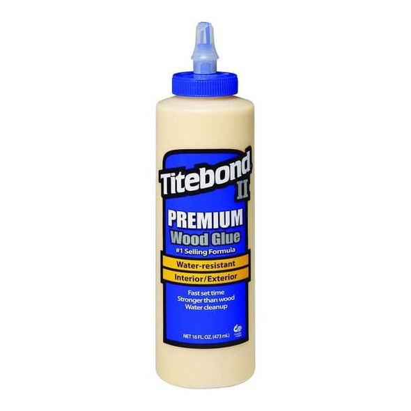 Titebond Wood Glue, 16 fl oz, Bottle, II Premium 5004
