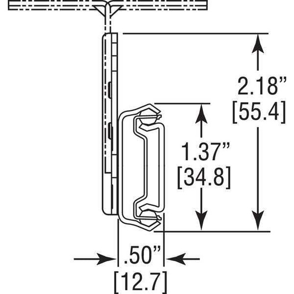 Accuride Drawer Slide, Side Mount, 3/4 Ext., Soft Close, PK2, 1/2"W C 2109-18D