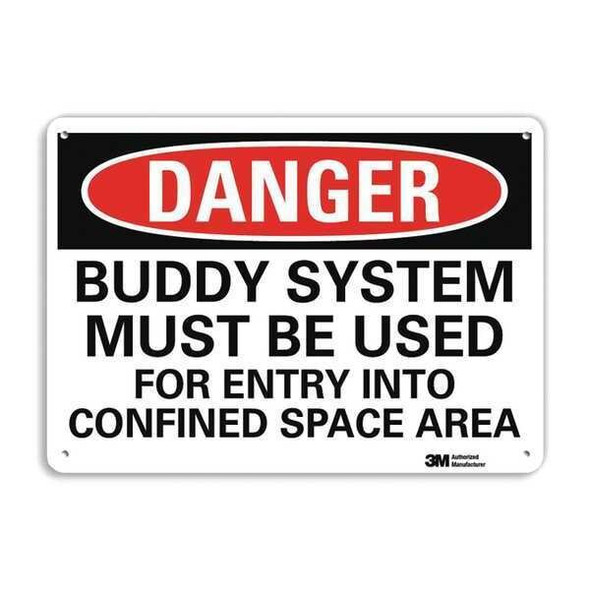 Lyle Danger Sign,4 Hole Mount,10in W x 7in H, U3-1139-RA_10X7 U3-1139-RA_10X7