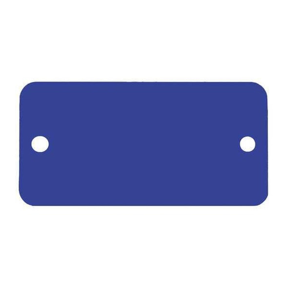 C.H. Hanson Blank Tag,Alum,1 1/2in H,3in W,Blue,PK5 43041