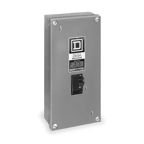 Square D Safety Switch, General Duty, 240 V, 2PST, Indoor, Steel QO2000NS