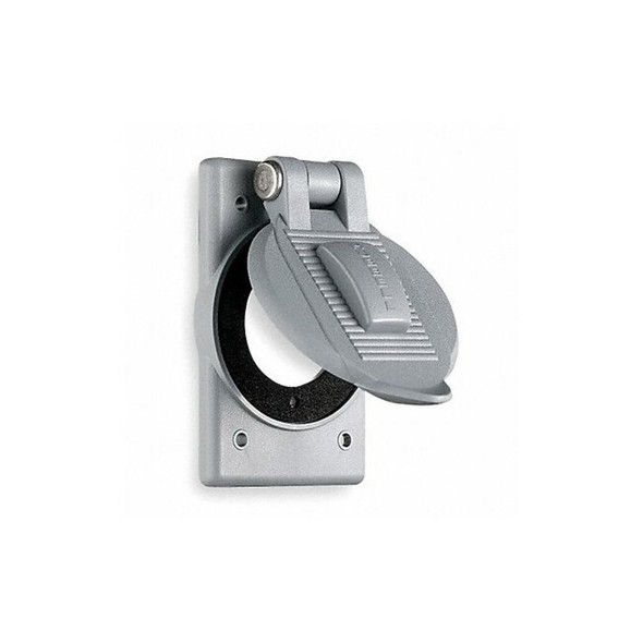 Weatherproof Cover, Outlet Box Type, 1 Gang, Polyester, Thermoplastic Reinforced