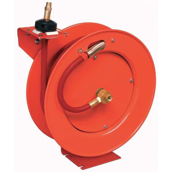 Lincoln Industrial Spring Return Hose Reel, 3/8 in Hose Dia, 50 ft Length, 300 psi 83753
