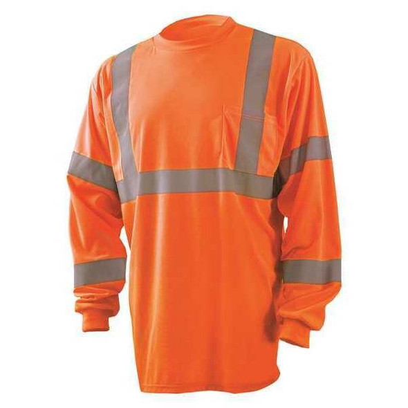 Occunomix T-Shirt,Hi-Vis Orange,30 in. L,L LUX-LSETP3B-OL Occunomix T-Shirt,Hi-Vis Orange,30 in. L,L LUX-LSETP3B-OL