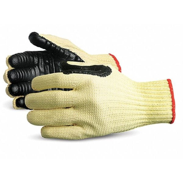 Impacto Anti-Vibration Gloves,L,Black/Yellow,PR 4741