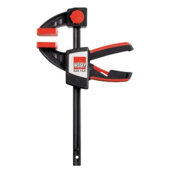 Bessey 6" Bar Clamp, Plastic Handle and 3 1/2 in Throat Depth EZS15-8