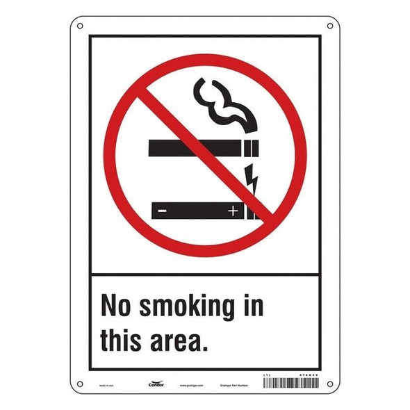 Condor Safety Sign, 14 in H, 10" W,  Vertical Rectangle, English, 474G49 474G49