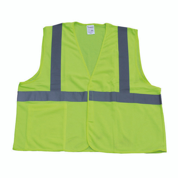 TruForce™ Solid Mesh Safety Vest, Large, Lime, 1/Each