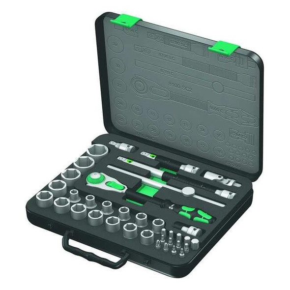 1/2" Drive Ratchet Set Torx(R), Metric 37 Pieces 10 mm to 32 mm , Chrome