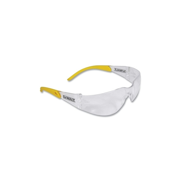 Converter™ Safety Glasses, Clear Lens, Polycarbonate, Hard Coat, Clear/Yellow Frame
