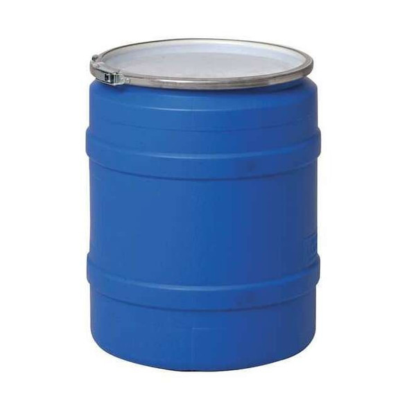 Open Head Transport Drum, Polyethylene, 20 gal, Unlined, Blue